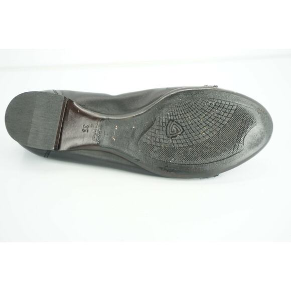 Attilio Giusti Leombruni Black Leather Cap Toe Ballet Flats Size 35 AGL Women's - Picture 8 of 9